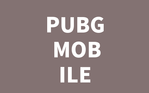 PUBG MOBILE